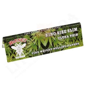 Cigaretta Papír Hosszú - Hornet King Size Slim Cannabis (3)