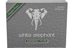 Pipafilter Természetes Merschaum – White Elephant 9mm (40db)